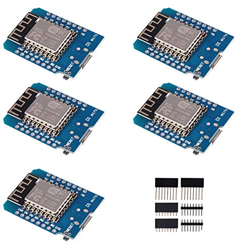 ALMOCN 5Stück ESP8266 ESP-12F Module 4M Bytes WLAN WiFi Internet Development Board Kompatibel mit Arduino