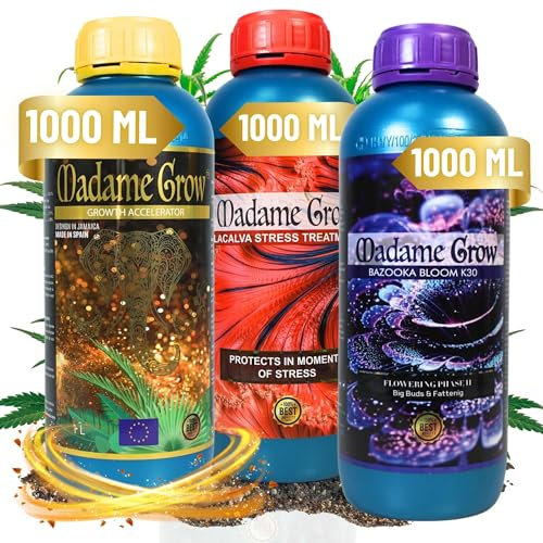 MADAME GROW - Engrais Organique de Croissance - Engrais Floraison - KIT KAMALA - (3x1L)