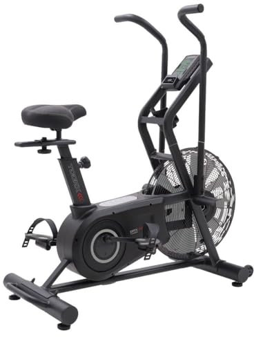Biciclette ad Aria. Toorx BRX AIR 300. Sistema di frenaggio ad aria con 12 pale radiali. Consoledisplay LCD - supporto per smartphone e tablet in dotazione