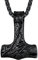 Richsteel schwarz thors hammer kette für herren männer Wikinger Amulett mit Geschenkebox für Weihnachten Geburtstag