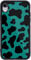 MAYCARI Slim Protective Phone Case for iPhone 7 Plus/8 Plus, Aesthetic Green Cow Print Design, Soft TPU Hard Back Shockproof Anti-Scratch Protective Cover Case for iPhone 7 Plus/8 Plus(Black)