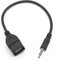 SILCOSTAR AUX to USB Adapter 3.5mm Male Aux Audio Jack Plug to USB 2.0 Female Converter Cord Converter Cable Lead for (Only Use in Car,Truck Vehicle)