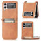 HONLEN Handyhülle für Samsung Galaxy Z Flip4 5G Hülle, Premium PU Leder Faltbare Case mit Kartenfach, Anti Kratzern, Stoßfeste und Anti-Drop Ultradünnes Cover