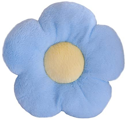 LANFIRE Blumenboden Kissen Blumenkissen normales Kissen Auto Kissen Stuhlkissen Sofakissen Zierkissen (40 * 40 cm, Blue)