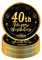 YAAVAAW Happy 40th Birthday Paper Plates 9''Black & Gold,16Pcs Disposable Tableware Party Plate,Happy 40th Birthday Decorations Plates Women,Men,Him,Her 40th Birthday Party Supplies Table Decorations