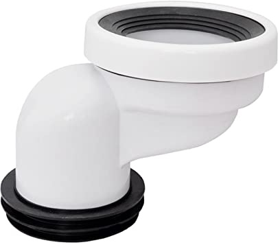 perfk Vollbündig Versetzter Toilettenflansch, Verbinder PVC Toilettenflanschschieber für Die Reparatur von Entwässerungssystemen, Urinale, Die Das Badezimme, 10 cm verschieben