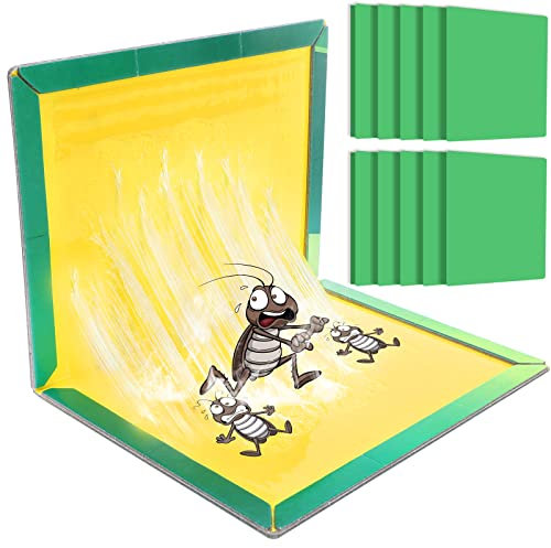 Sticky Traps Pest Sticky Traps Board - 10 Pack Extra Strong Multi-Use Sticky Traps in Indoor Outdoor Garage Garden (10 Pcs)