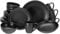 CreaTable, 16815, Serie Magic Black Coupe, 20-teiliges Geschirrset, Kombiservice aus Steinzeug, spülmaschinen- und mikrowellengeeignet, Made in Portugal