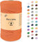 Uvolo 4mm x 100m Makramee Garn, Baumwollgarn, Macrame Kordel für Basteln, Pflanzenbügel-Orange