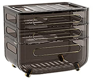 Kabelmanagement Box Kabellose WLAN-TV-Set-Top-Box-Rack-Kabelbuchse, die Wohnzimmer, Schlafzimmer, Heimrouter, Aufbewahrungsbox fertigstellt Kabelkasten (Color : Grigio)