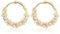 Mabor Creolen Perlen Ohrringe Gold，Creolen Gold mit Perle mit Twist für Damen Teenager Und Mädchen Goldfarbene Geometrischer Twist Hochzeit Schmuck Geschenke für Freunde