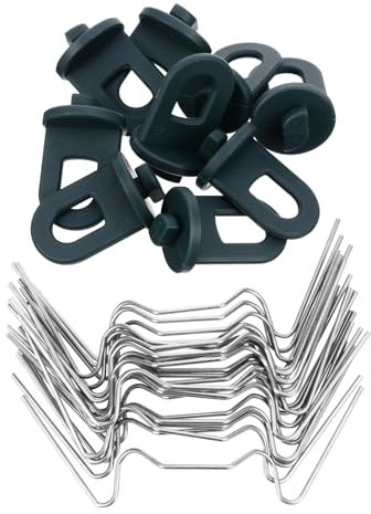 Kisangel 2sätze Type Clips Kunststoffhaken Für Gewächshaus Einfach Zu Installierende Und Sichere Glasbefestigungen Für Garten Und Gewächshaus