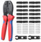 Radikor Outils de Sertissage Solaires Pour 2.5/4/6 mm² Solaire Cable -1 Pince a Sertir, 12 paires de Connecteurs Solaires, 2 Clés, pour l'assemblage et l'installation des Câbles des Panneaux Solaires