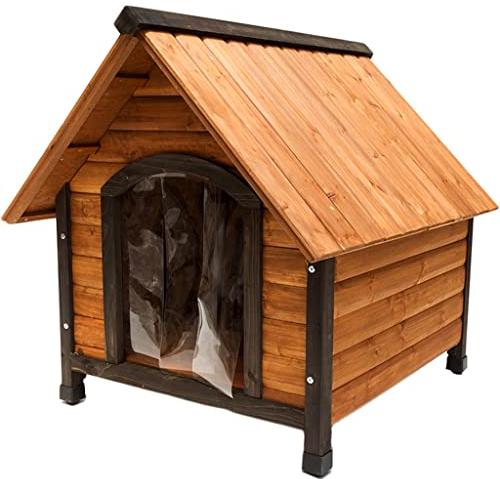 CAFIEDR Cuccia per Cani da Esterno, Cuccia per Cani in Legno riscaldata per l'inverno, Grande Cuccia per Gatti da Interni Resistente alle intemperie - 200% più Spessa della Normale Gabbia per Cani