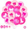 38 Stück Prinzessin Luftballons Geburtstag Deko Madchen Rosa Helium Luftballon Geburtstagsdeko Princess Ballons Partyzubehör für Kindergeburtstag Themen Party Ballon Supplies Deko Girls