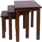 Aurotrice Lot de 3 petites tables gigognes en bois massif en bois de noyer