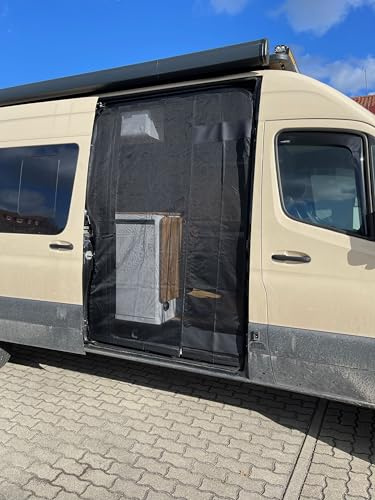 Moskitonetz Insektenschutz Fliegengitter Mückenschutz Mückengitter für Schiebetür Rechts passend für Hochdach W906 Sprinter/Crafter H2 (2006-2017) und für W907 Sprinter Modelle H2 (ab 2018-)