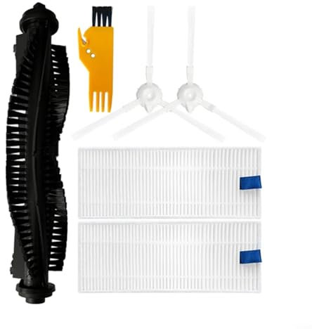 Ersatz-Zubehör-Set für 360 S6 Roboter-Staubsauger, Ersatzteile, Zubehör, 1 Hauptbürste, 1 Paar Seitenbürsten, 2 Filter