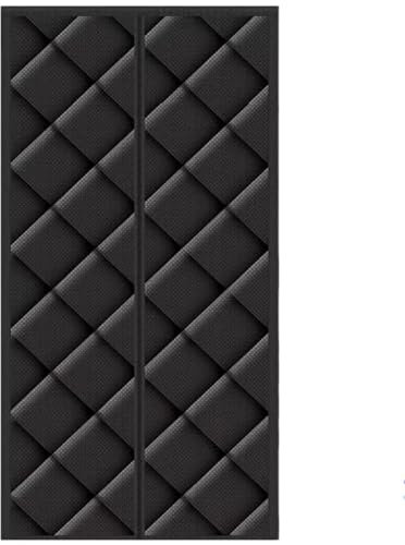 Magnetic Thermal Insulated Door Curtain, 80x200cm Thickened Weatherproof Screen Door Covers Heavy-Duty Temporary Door with Magents for Folding Door & Stair Gates(90x205cm)