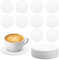 10 Piezas Posavasos de Silicona Redondos Lavables, Antiderrames Coasters Antideslizante y Aislado Silicona Posavasos Coasters para Bebidas, Vasos, Tazas de Café, Vidrio