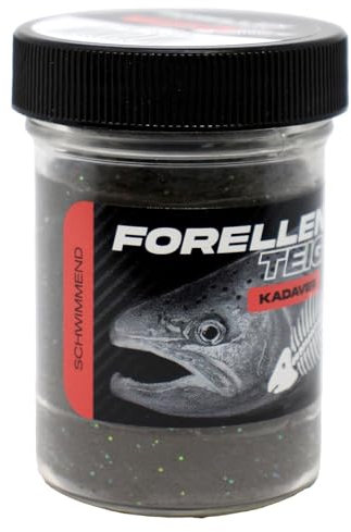 FTM Forellenteig schwimmend 50g - Forellenteig, Farbe/Aroma:Schwarz/Grau - Kadaver