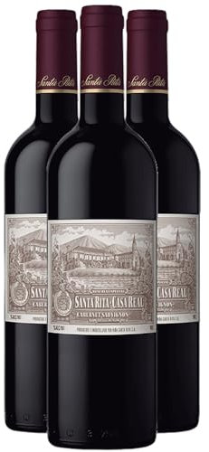 Chili Casa Real Cabernet Sauvignon tinto 2020 - Santa Rita - Chile - Variedades de uva Cabernet Sauvignon - 3x75cl