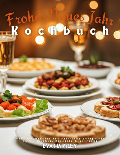 Frohes Neues Jahr Kochbuch: Köstliche Rezepte für Festliche Vorspeisen, Hauptgerichte, Desserts & Getränke