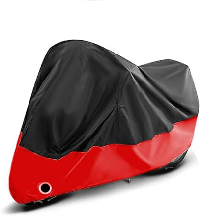 Bâche Moto pour Ducati 851 Strada Housse de Moto Housse Protection pour Moto Extérieure Couverture Moto Étanche Bache Moto Accessoires,Black red-265 * 105 * 125CM