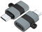WOURRD Adaptador microUSB a tipo C MicroUSB macho a conectores hembra tipo C de 480 Mbps, velocidad de transferencia para transferencia de datos y carga