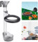 TESSTSY Aquarium Futterrohr Kit, Futterrohr Aquarium mit Fütterungsring, Reinigungsbürste, Garnelen Futterschale aus Acryl, Einstellbare Länge Garnelen Futterrohr, für Aquarien Fische Garnelen