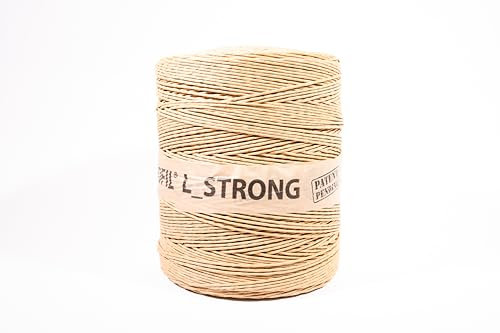 Ficelle Cellulose - Papier - 1000M - 2,3 mm Ø - 100% Cellulose Biodégradable - BIOFIL L pour Le Jardinage, Bricolage, activités manuelles, Macramé.