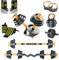 Kingdom Fitness 6-in-1 Adjustable Dumbbell Set 20kg | Versatile Home Gym Weights for Barbell, Kettlebell, Push Up & Ab Roller Workouts