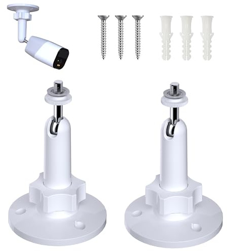 Rhorawill Kamera Halterung für Ring, Arlo, Eufy, Wyze, Nest, 360° Verstellbare Wandhalterung Überwachungskamera Kamerahalterung Montagehalterung mit 6,35 mm (1/4) Schraube Indoor & Outdoor Kamera