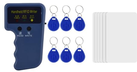 Wakects Reader Writer, 6 Set Handheld ID Card Copier Duplicator Portable 125 KHz ard Cloner for Community School Office Access Control