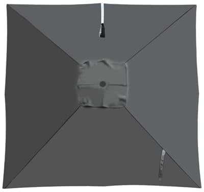 8 Varillas Toldo De Repuesto Para Sombrillas Voladizas Cuadrada 3x3m 2.5x2.5m, Lona Cubierta De Recambio Para Parasol Exterior Rectángulo 4x3m, Patio Mesa Jardín Piscina Playa(Grays,3X4m)