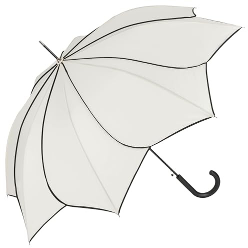 VON LILIENFELD Regenschirm Sonnenschirm Leicht Stabil Blütenform Auf-Automatik Minou