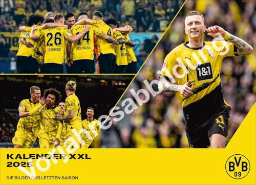 BVB Edition Kalender 2026: Großer Wandkalender. Einzigartiger Fotokalender mit allen Stars von Borussia Dortmund. Wandkalender XXL für Fußballfans. Querformat 68 x 49 cm. (Bundesliga Kalender Heye)