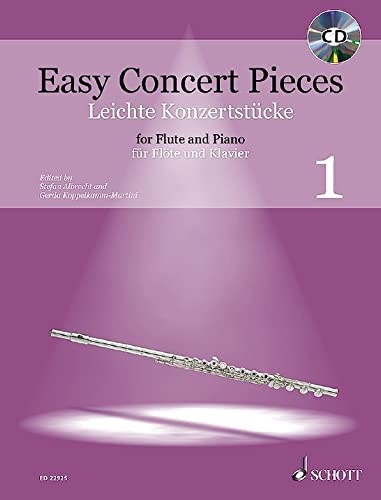 Leichte Konzertstücke: 16 Stücke aus 5 Jahrhunderten. Band 1. Flöte und Klavier. (Easy Concert Pieces)