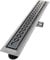 VILSTEIN Duschrinne 80cm, Edelstahl Bodenablauf Komplettset, extra flach, Siphon mit Geruchsstop, Haarsieb - Kurze Welle