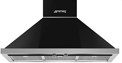 Smeg KPF9BL Wandhaube Schwarz Abzugshaube Wandesse Dunstabzugshaube Lüfter Haube