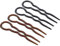 20 Pièces Épingles à Cheveux de Style Dame, Magic Simple Spirale Rapide Tresse de Cheveux Torsion Coiffant Clip Pin, Noir et Brun