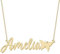 Gold Butterfly Necklace with name Personalized Name Plate Pendant Jewelry for Women Teen Girl Daughter Christmas Birthday Gifts Ideas