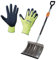 Freund-Victoria - Alu-Schneeschieber mit Flüsterkante inkl. Handschuhe Active Grip
