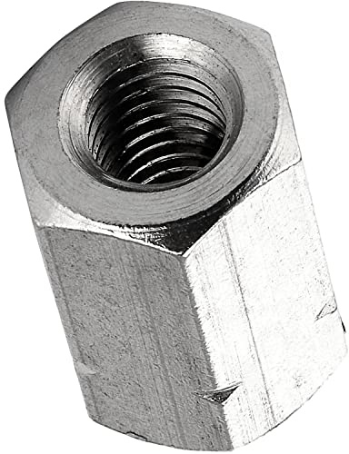 FASTON Sechskantmuffe Sechskant M12x40 Edelstahl A2 (2 Stück) Distanzmuffe Abstandshalter Gewindemuffen Distanzmuttern Langmuttern Schildhalter