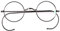 Agstum Retro Small Round Optical Rare Wire Rim Eyeglasses Frame Clear Lens (Grey, 42)
