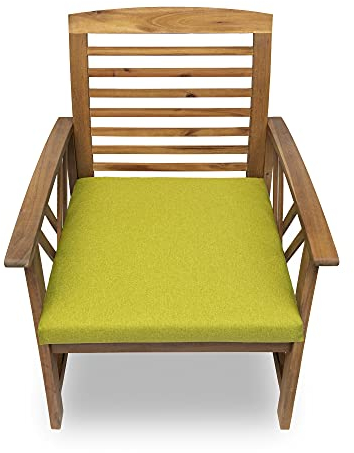 chilly pilley Stuhlkissen Gartenkissen Gartenstühle Stuhlauflage Stuhlpolster Sitzkissen Abnembar Bezug Mit Reißverschluss Auflage Set Garten Kissen (4X 50x50x5, Grün)