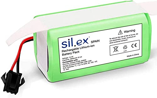 Anakel Home Silex Spain Repuesto Batería Conga Compatible con Conga 990 Excellence, Conga 1090, Conga 950 y Conga 1590 | 14.4V, 2600 mAH, 37.44wh, Color Verde