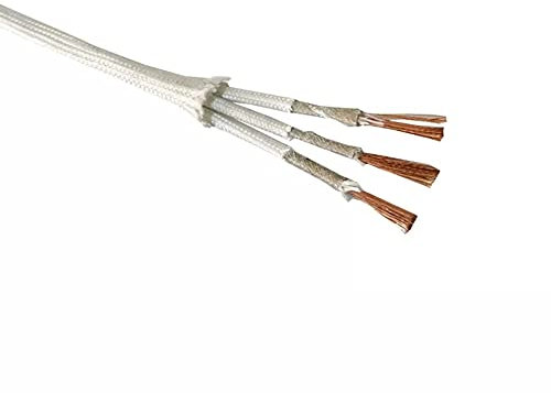 TS-XIAN, 5m / pz. GN500. Gradi 500 ° Cavo ad alta temperatura Cavo ad alta temperatura 2 Core 3 Filo nucleo Resistente al calore Resistente al calore Mica intrecciata a prova di fuoco 0.5mm 0.75mm 1.0