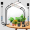 wolezek LED Grow Light Full Spectrum, 2 Pack Indoor Plant Light, 6000K/3000K/660nm 2-Head Plant Growing Lamp with Clip, Auto ON & Off 6/12/16H Timer, 3 Light Modes, 5-Level Dimmable, for Plant Growth