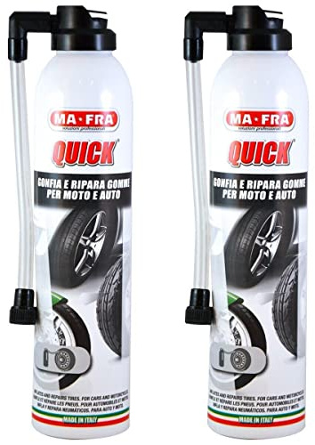 HITOPSELLER 2X Mafra Ma-fra Quick Gonfia e Ripara Gomme Pneumatici
